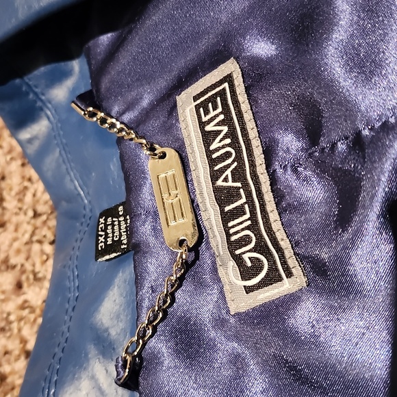 Guillaume 3XL Blue Leather Jacket - Picture 3 of 5